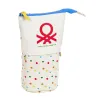 Koululaisen penaali lisätarvikkeilla Benetton Topitos Valkoinen (8 x 19 x 6 cm) (32 Kappaletta)