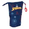 Zīmuļu Penālis Spider-Man Neon Tumši Zils 8 x 19 x 6 cm