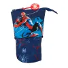 Zīmuļu Penālis Spider-Man Neon Tumši Zils 8 x 19 x 6 cm