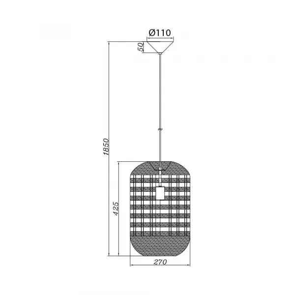 BRY-D003R-1H-1xE27-RTN-PENDANT LIGHT