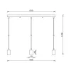 BRY-G006S-3H-3xE27-BLC-PENDANT LIGHT