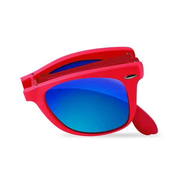 PURO Sunny Kit - Case set for iPhone SE (2022/2020) / 8/7 + foldable sunglasses (red)