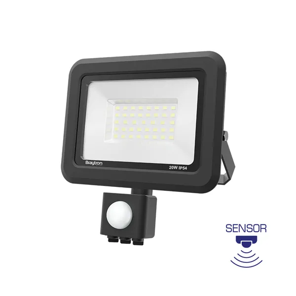 BRY-FLOOD-SC-20W-GRY-6500K-SNS-IP54-LED FLOODLIGHT