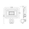 BRY-FLOOD-SC-20W-GRY-6500K-SNS-IP54-LED FLOODLIGHT