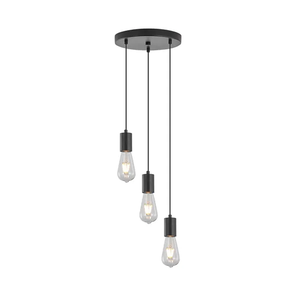 BRY-G006R-3H-3xE27-BLC-PENDANT LIGHT