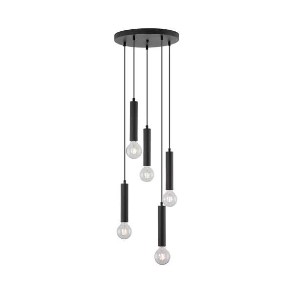 BRY-G005R-5H-5xE27-BLC-PENDANT LIGHT