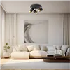 BRY-G002C-3H-3xGU10-GLD-BLC-CEILING LIGHT