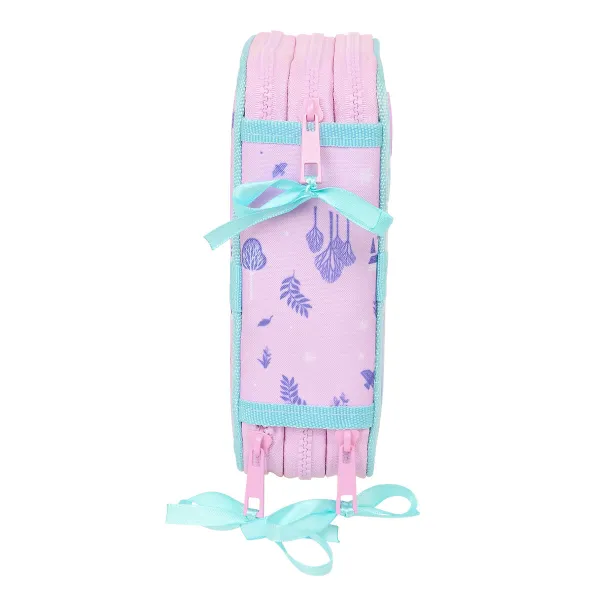 Penālis ar vietu trim zīmuļiem Frozen Cool days Violets Debesu zils 12,5 x 19,5 x 5,5 cm 36 Daudzums