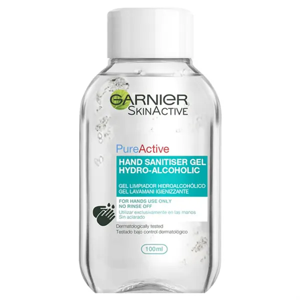 Garnier SkinActive Hand Sanitiser Gel Hydro Alcoholic 100ml