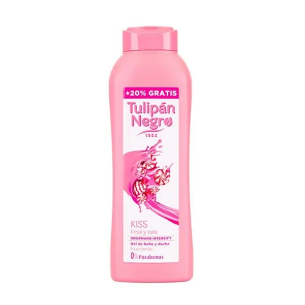 Tulipán Negro Fresa y Nata Shower Gel 650ml