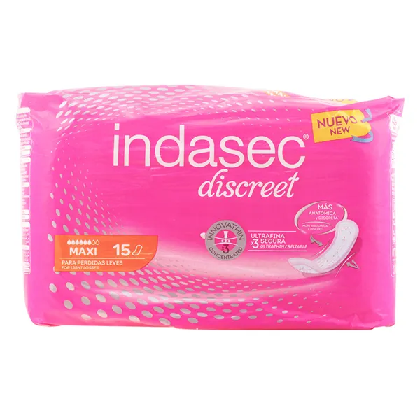 Indasec Compresses Incontinence Maxi 15 Units