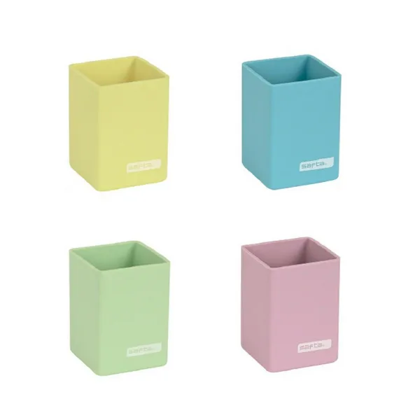 Rinkinys Safta Mėlyna Spalvotas Silikoninis 19,5 x 23 cm Pieštukų dėklas