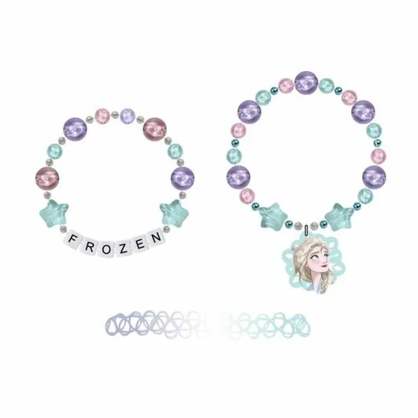Necklace and Bracelets set Frozen Blue