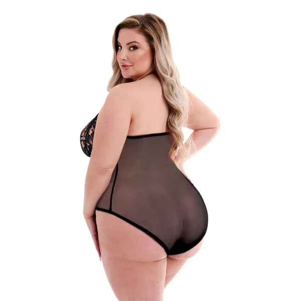 Боди Baci Lingerie Чёрный Queen Queen size