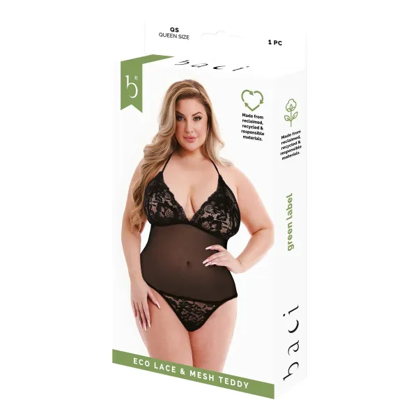 Боди Baci Lingerie Чёрный Queen Queen size