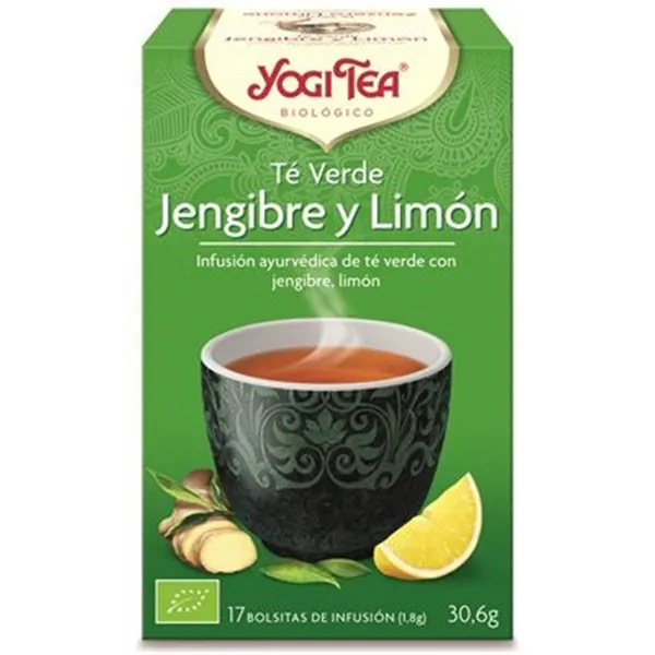 Yogi Tea Te Verde Jengibre y Limon 17 X 1,8g