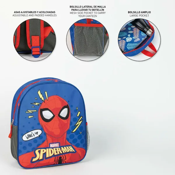 School Bag Spider-Man Blue 8,0 x 30,0 x 25,0 cm