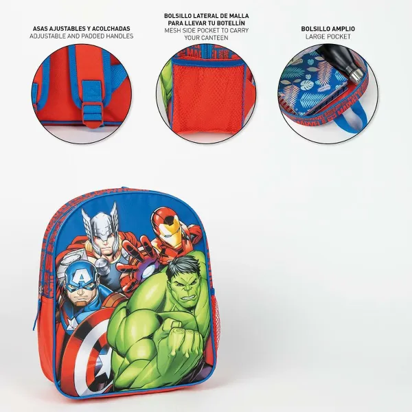 Школьный рюкзак The Avengers Синий 25,0 x 20,0 x 30,0 cm