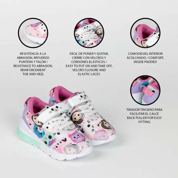 LED lenkkarit Gabby's Dollhouse Pinkki