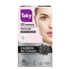 Taky Carbon Activado Facial Wax Strips 20 Units