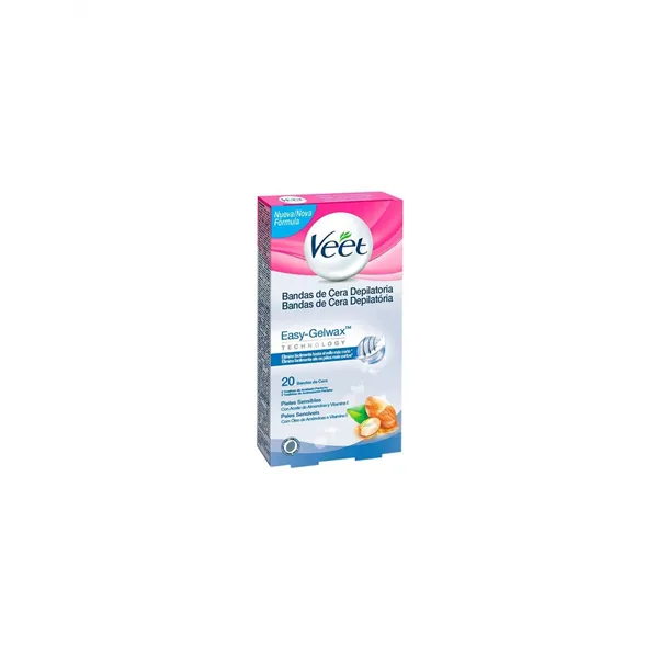 Veet Bandas De Cera Depilatorias Corporales Pure Piel Sensible 20