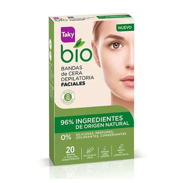 Taky Bio Facial Wax Strips 20 Units