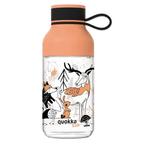 Quokka Ice Kids with strap - ecozen 430 ml water bottle with strap (In The Woods)