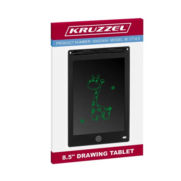 KRUZZEL 22454 8.5" black drawing tablet