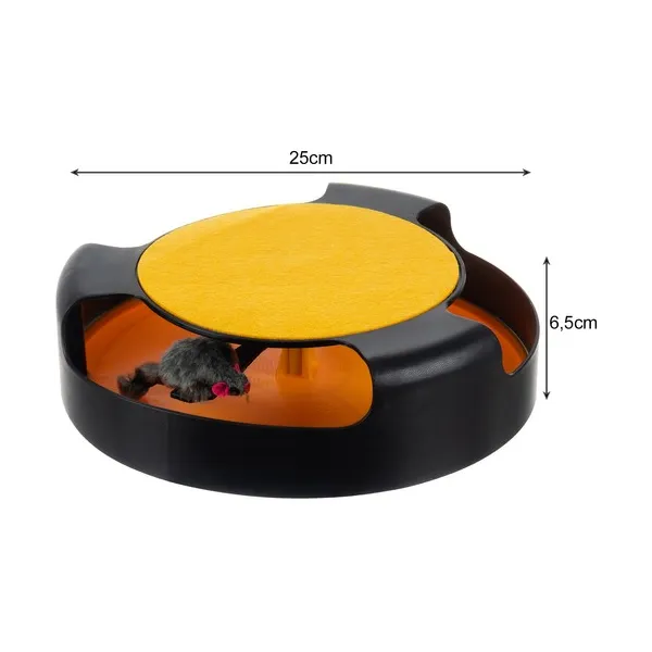 Игрушка для кота - колесо с мышкой.