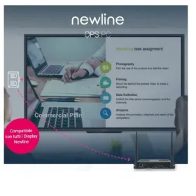 USB Kabelis Newline Interactive WB7C120U Melns