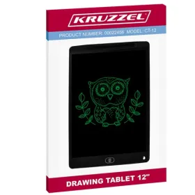 Piirustuslevy 12" musta KRUZZEL 22456