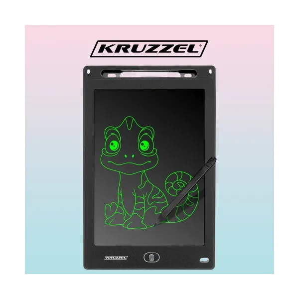 Piirustuslevy 12" musta KRUZZEL 22456