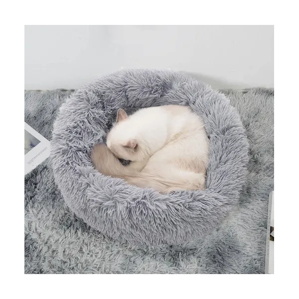 Hairy dog bed gray 22759