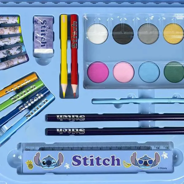 Канцелярский Набор Stitch Синий Чемодан