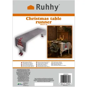 Jouluinen pöytäliina 180x33cm Ruhhy 22501
