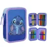 Pencil Case Stitch Blue 12,5 x 19,5 x 4,5 cm
