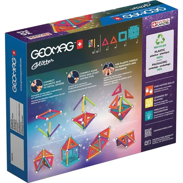 Playset Geomag Glitter (35 Dalys)
