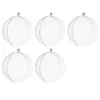 Läpinäkyvät pallot 10 cm - 5 kpl setti Ruhhy 22276
