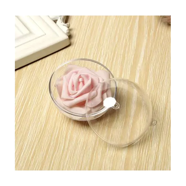 Transparent baubles 10cm - set of 5 Ruhhy 22276