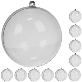 Läpinäkyvät pallot 10 cm, 10 kpl:n setti Ruhhy 22277