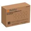 Transparent baubles 10cm set of 10 Ruhhy 22277