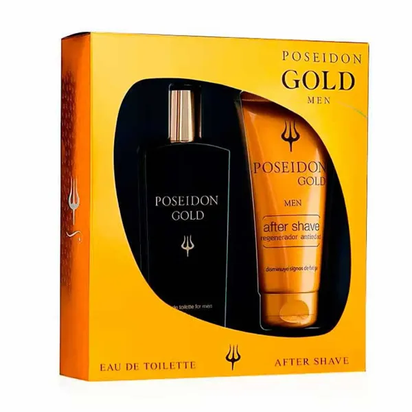 Poseidon Gold Men Eau De Toilette Spray 100ml Set 2 Pieces