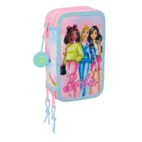 Skolas Penālis ar Piederumiem Barbie Painterly Rozā Debesu zils 12,5 x 19,5 x 5,5 cm 37 Daudzums