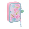 Koululaisen penaali lisätarvikkeilla Barbie Painterly Pinkki Taivaansininen 12,5 x 19,5 x 5,5 cm 37 Kappaletta