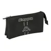 Triple Carry-all Kappa Dark Black 22 x 12 x 3 cm