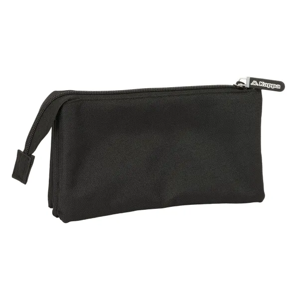 Triple Carry-all Kappa Dark Black 22 x 12 x 3 cm