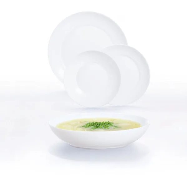 Tableware Luminarc Apy White Glass 18 Pieces