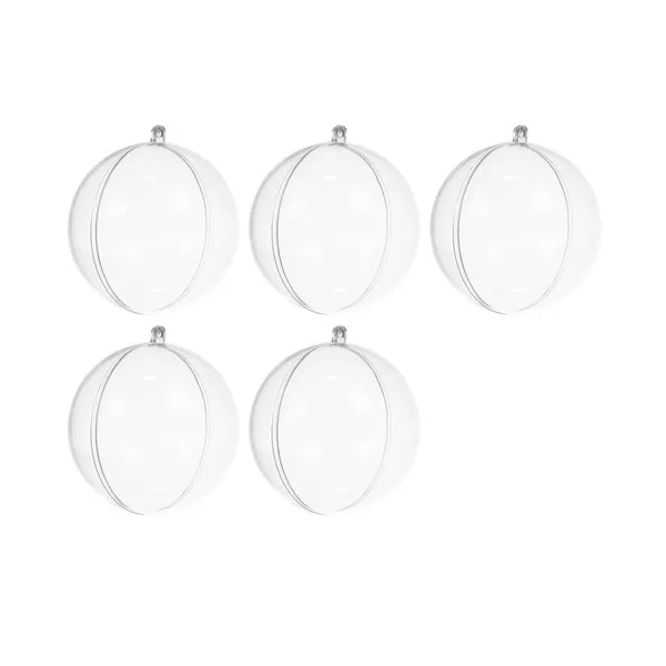 Transparent baubles 12cm - set of 5 Ruhhy 22278
