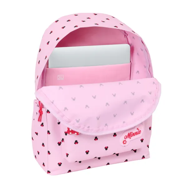 Kooliseljakott Minnie Mouse Naive Roosa 31 x 43 x 13 cm