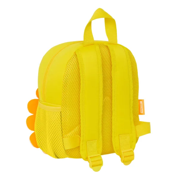 Laste seljakott Safta Leon Kollane 20 x 25 x 9 cm